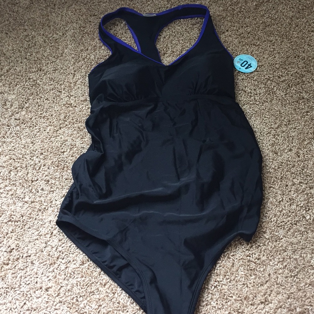 NWT Motherhood Maternity one piece swimsuit sz M
